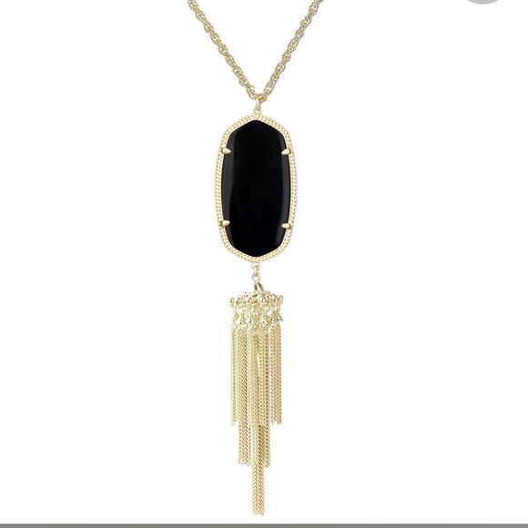 Kendra Scott Rayne Gold Necklace in Black